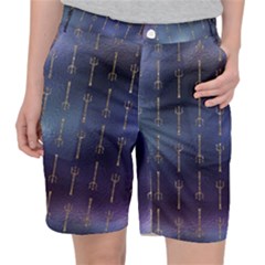 Trident On Blue Ocean  Pocket Shorts by ConteMonfrey