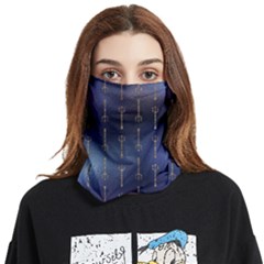 Trident On Blue Ocean  Face Covering Bandana (two Sides) by ConteMonfrey