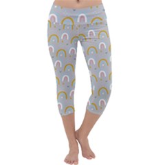 Rainbow Pattern Capri Yoga Leggings by ConteMonfrey