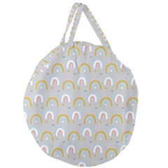 Rainbow Pattern Giant Round Zipper Tote by ConteMonfrey