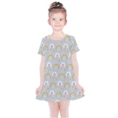 Rainbow Pattern Kids  Simple Cotton Dress by ConteMonfrey