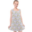 Rainbow pattern Kids  Cross Back Dress View1