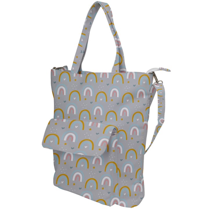 Rainbow pattern Shoulder Tote Bag