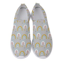 Rainbow Pattern Women s Slip On Sneakers by ConteMonfrey