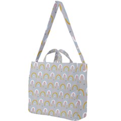 Rainbow Pattern Square Shoulder Tote Bag by ConteMonfrey