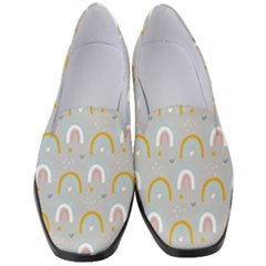 Rainbow Pattern Women s Classic Loafer Heels by ConteMonfrey