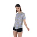 Rainbow pattern Asymmetrical Short Sleeve Sports Tee View2