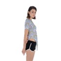 Rainbow pattern Asymmetrical Short Sleeve Sports Tee View3