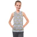 Rainbow pattern Kids  Sleeveless Hoodie View1