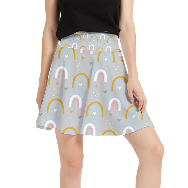 Rainbow pattern Waistband Skirt