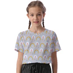 Rainbow Pattern Kids  Basic Tee by ConteMonfrey