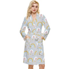 Rainbow Pattern Long Sleeve Velour Robe by ConteMonfrey