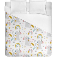 Unicorns Rainbow Duvet Cover (california King Size) by ConteMonfrey