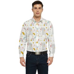 Unicorns Rainbow Men s Long Sleeve  Shirt by ConteMonfrey