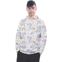 Unicorns Rainbow Men s Pullover Hoodie by ConteMonfrey