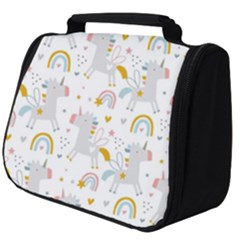 Unicorns Rainbow Full Print Travel Pouch (big) by ConteMonfrey