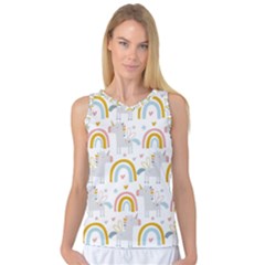 Unicorns, Hearts And Rainbows Women s Basketball Tank Top by ConteMonfrey