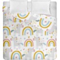 Unicorns, hearts and Rainbows Duvet Cover Double Side (King Size) View2