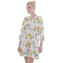 Unicorns, hearts and Rainbows Open Neck Shift Dress View1