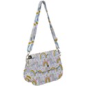 Unicorns, hearts and Rainbows Saddle Handbag View1