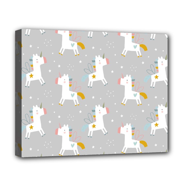 Cute unicorns Deluxe Canvas 20  x 16  (Stretched)