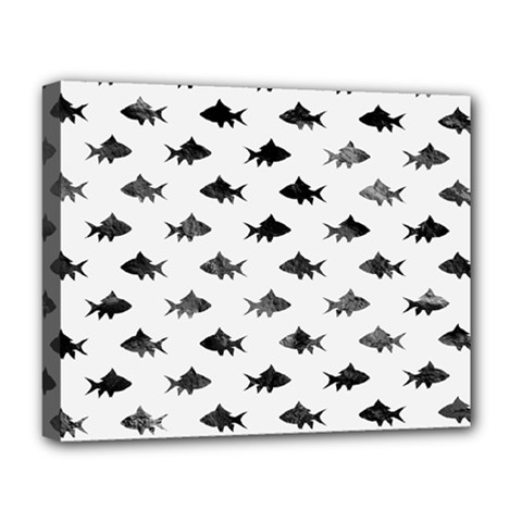 Cute Small Sharks   Deluxe Canvas 20  X 16  (stretched) by ConteMonfrey