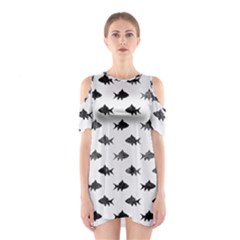 Cute Small Sharks   Shoulder Cutout One Piece Dress by ConteMonfrey