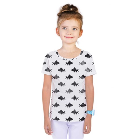 Cute Small Sharks   Kids  One Piece Tee by ConteMonfrey