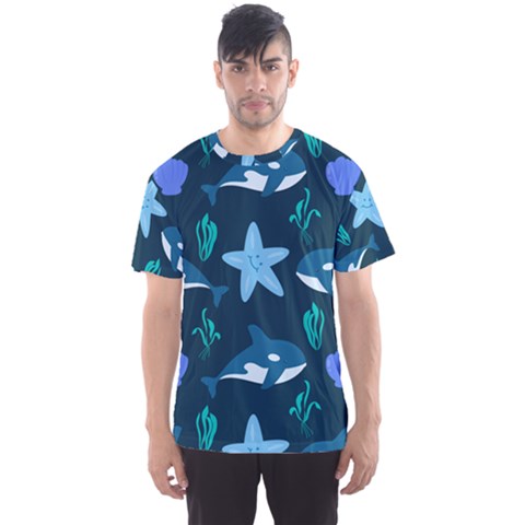 Whale And Starfish  Men s Sport Mesh Tee by ConteMonfrey