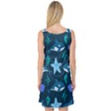 Whale and starfish  Sleeveless Satin Nightdress View2