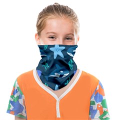 Whale And Starfish  Face Covering Bandana (kids) by ConteMonfrey