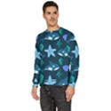 Whale and starfish  Men s Fleece Sweatshirt View2