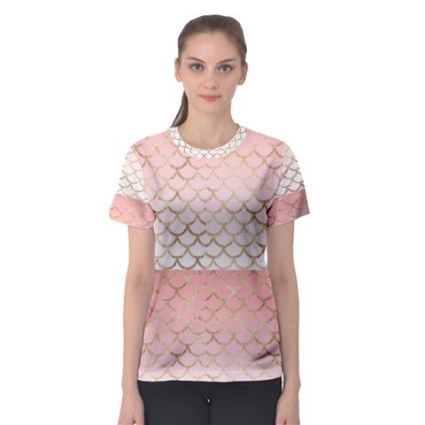 Mermaid Ombre Scales  Women s Sport Mesh Tee by ConteMonfrey