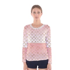 Mermaid Ombre Scales  Women s Long Sleeve Tee