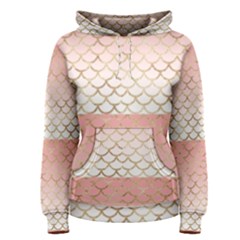 Mermaid Ombre Scales  Women s Pullover Hoodie by ConteMonfrey