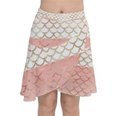 Mermaid Ombre Scales  Chiffon Wrap Front Skirt by ConteMonfrey