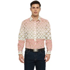 Mermaid Ombre Scales  Men s Long Sleeve  Shirt by ConteMonfrey