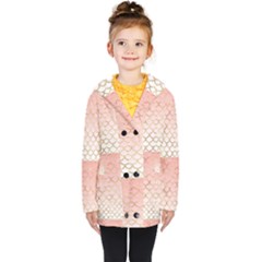 Mermaid Ombre Scales  Kids  Double Breasted Button Coat by ConteMonfrey