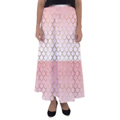 Mermaid Ombre Scales  Flared Maxi Skirt by ConteMonfrey