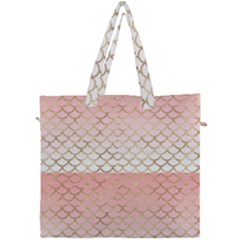 Mermaid Ombre Scales  Canvas Travel Bag by ConteMonfrey