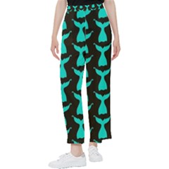 Blue Mermaid Tail Black Women s Pants  by ConteMonfrey