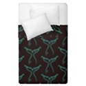 Blue Mermaid Tail Black Neon Duvet Cover Double Side (Single Size) View2