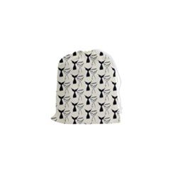 Black And White Mermaid Tail Drawstring Pouch (xs) by ConteMonfrey