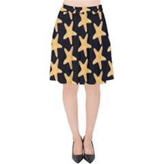 Starfish Minimalist  Velvet High Waist Skirt by ConteMonfrey