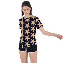 Starfish Minimalist  Asymmetrical Short Sleeve Sports Tee by ConteMonfrey