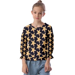 Starfish Minimalist  Kids  Cuff Sleeve Top