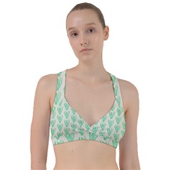 Watercolor Seaweed Sweetheart Sports Bra by ConteMonfrey