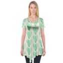 Watercolor Seaweed Short Sleeve Tunic  View1