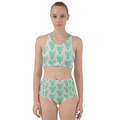 Watercolor Seaweed Racer Back Bikini Set by ConteMonfrey