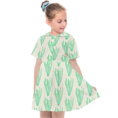 Watercolor Seaweed Kids  Sailor Dress by ConteMonfrey